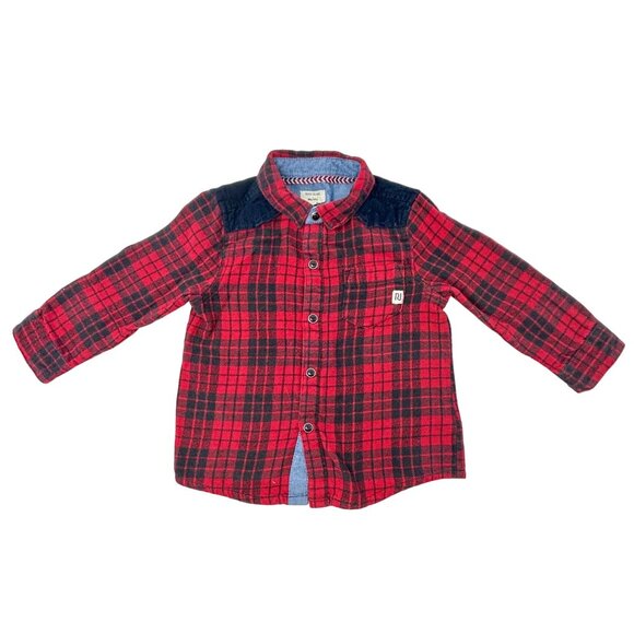 Baby Clothes  Ralph Lauren Blue Shirt, Plaid Flannel Shirt, Camo Set, Size 6-9 M - Picture 4 of 12